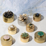 Labradorite sparkle bee jewelry box
