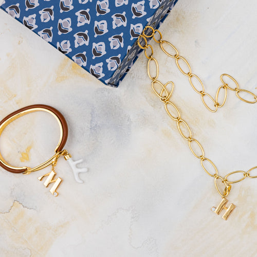 Monogram charm, H