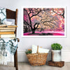 Pink Bloom Claw Trees Wall Art