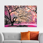 Pink Bloom Claw Trees Wall Art