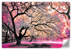Pink Bloom Claw Trees Wall Art