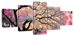 Pink Bloom Claw Trees Wall Art
