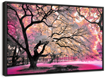 Pink Bloom Claw Trees Wall Art