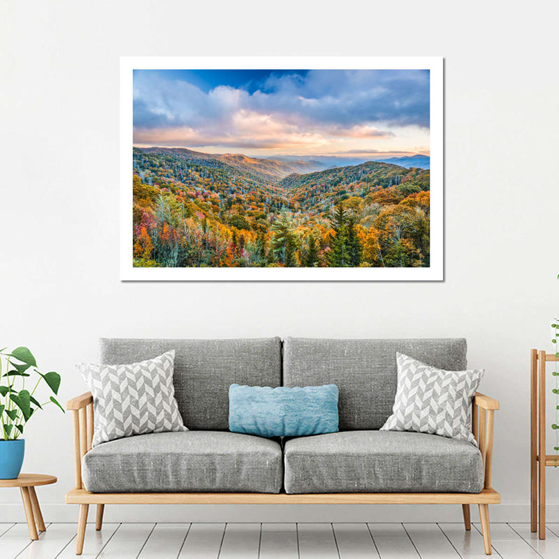 Smoky Mountains At Fall Wall Art