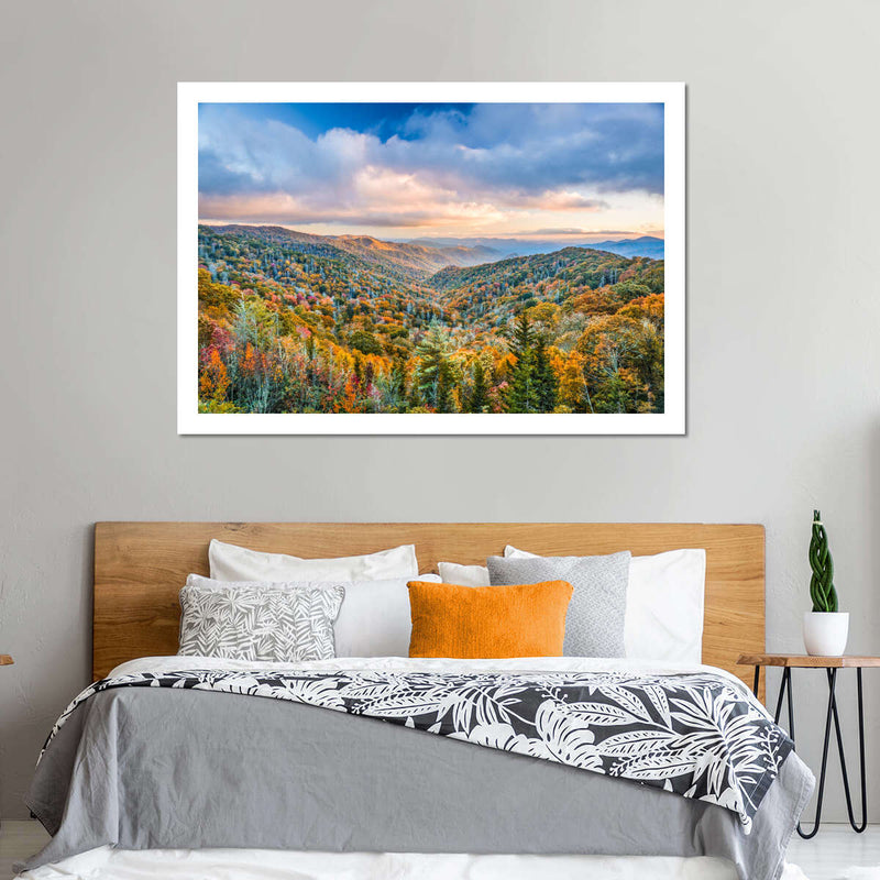 Smoky Mountains At Fall Wall Art