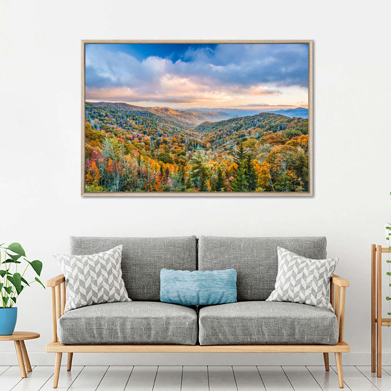 Smoky Mountains At Fall Wall Art