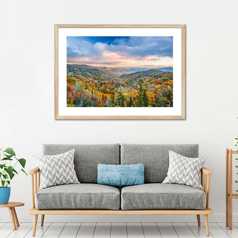 Smoky Mountains At Fall Wall Art