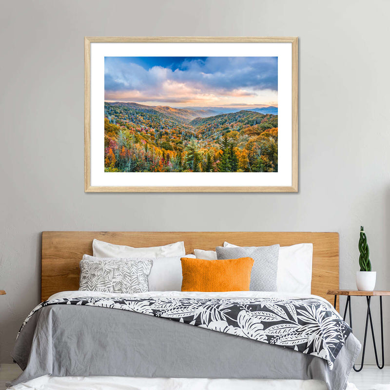 Smoky Mountains At Fall Wall Art