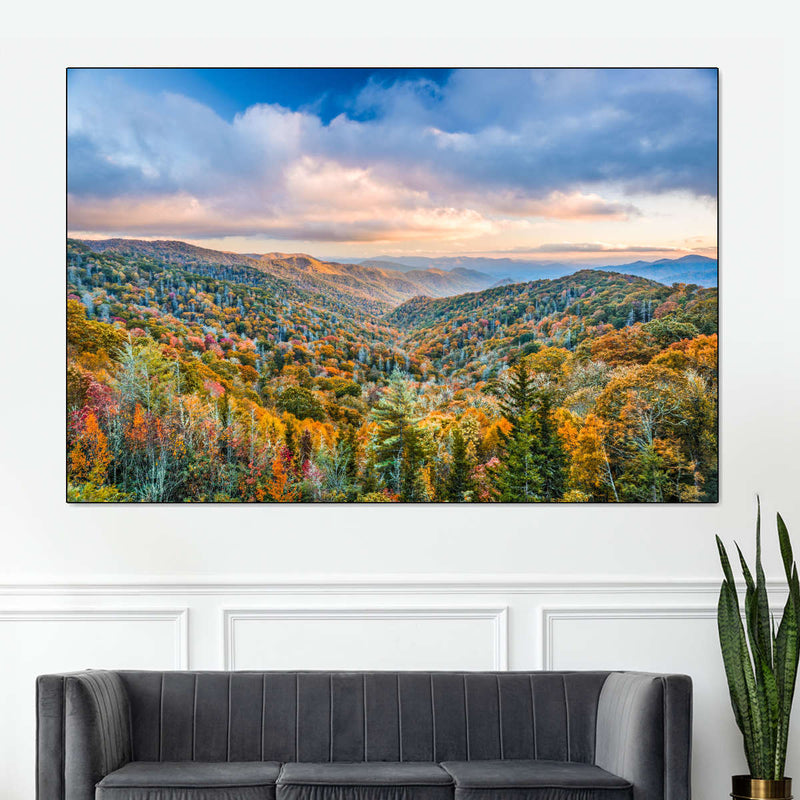 Smoky Mountains At Fall Wall Art
