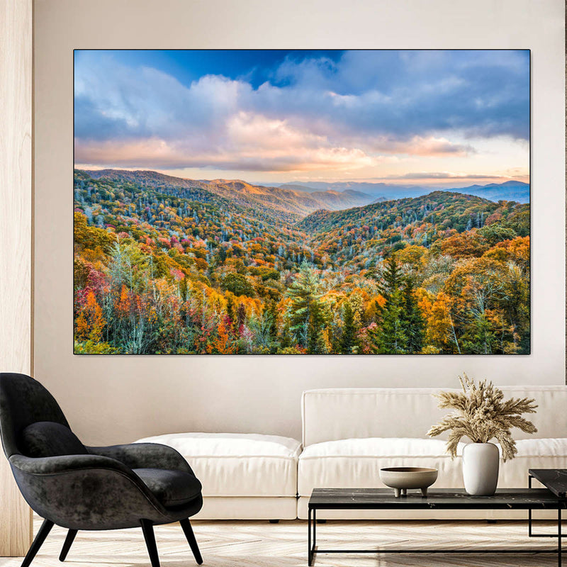 Smoky Mountains At Fall Wall Art