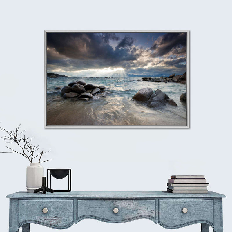 Sunlit Lake Tahoe Wall Art
