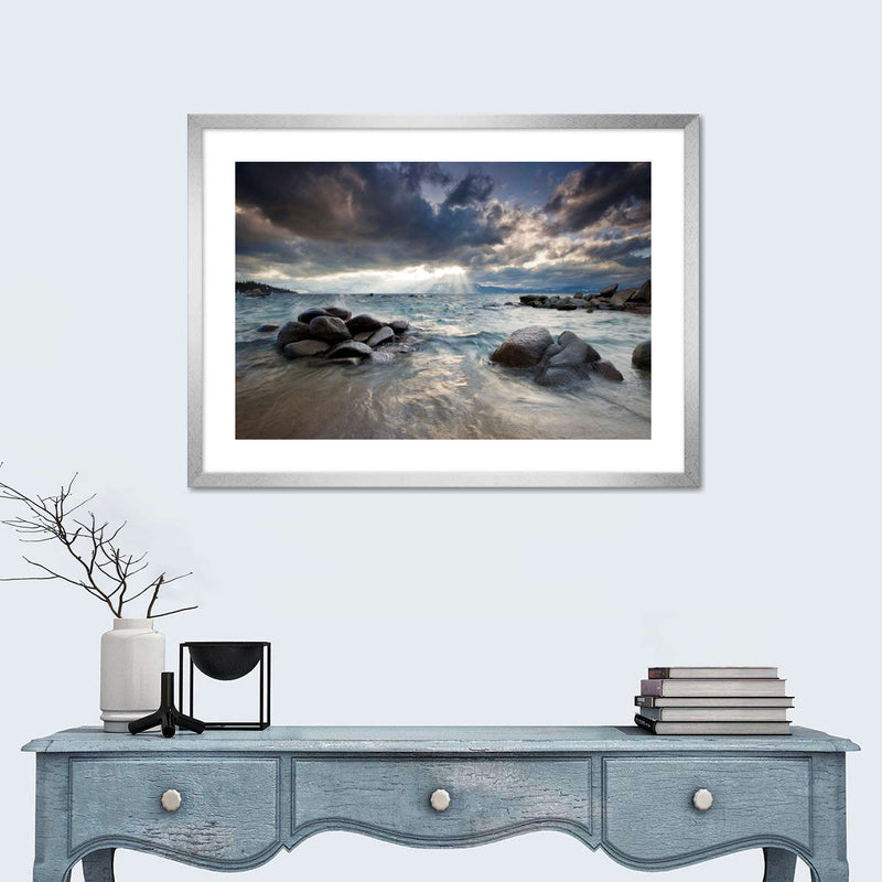 Sunlit Lake Tahoe Wall Art