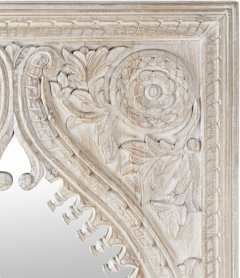 Glinden Traditional White Wall Mirror