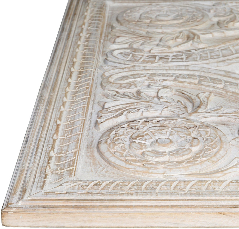 Glinden Traditional White Wall Mirror
