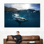 Shark Sunshine Wall Art