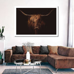 Handsome Highland Cow Wall Art