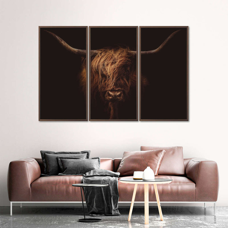 Handsome Highland Cow Wall Art