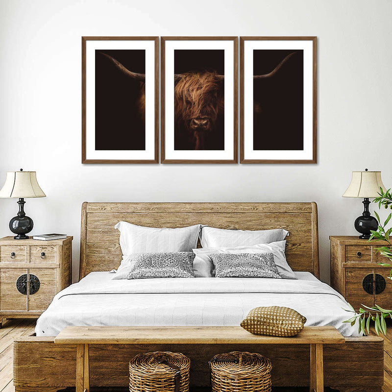 Handsome Highland Cow Wall Art