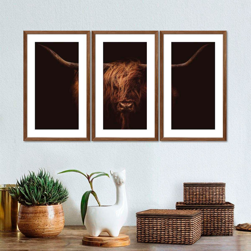 Handsome Highland Cow Wall Art
