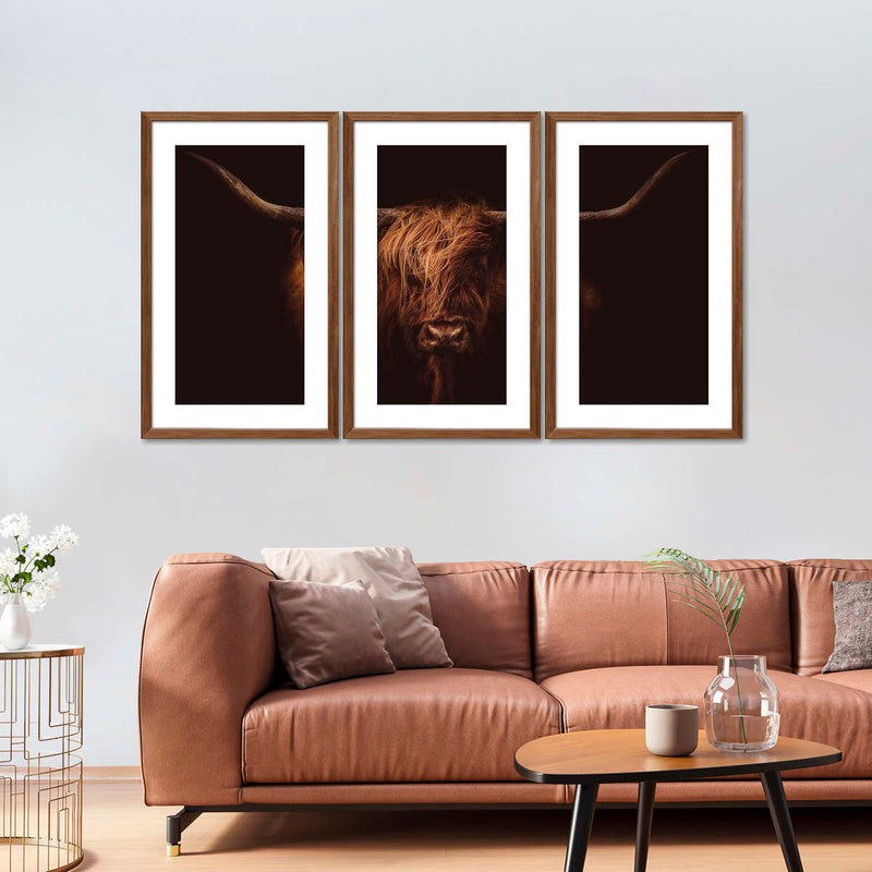 Handsome Highland Cow Wall Art