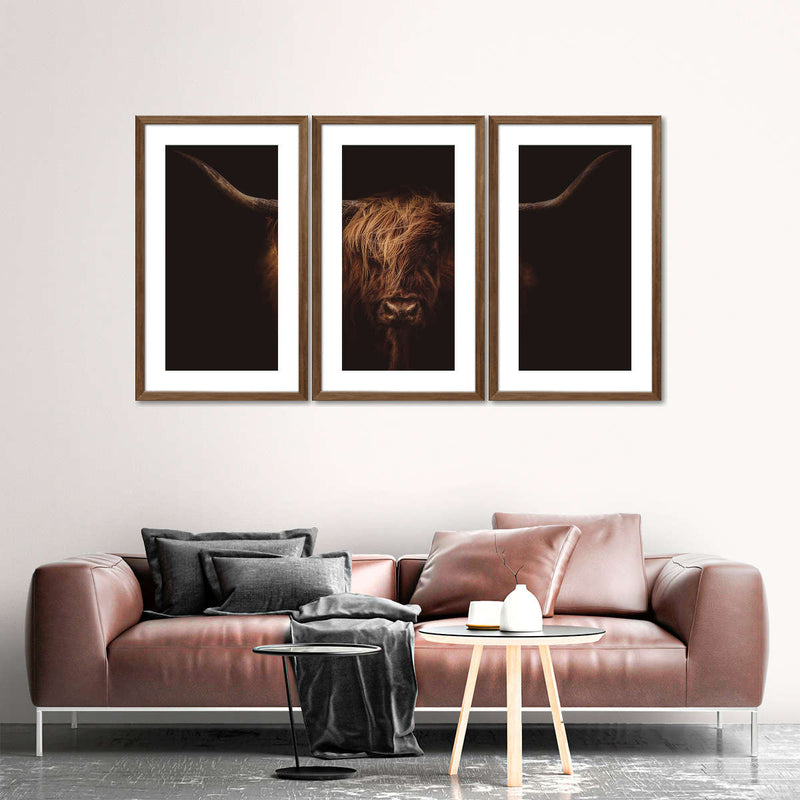 Handsome Highland Cow Wall Art