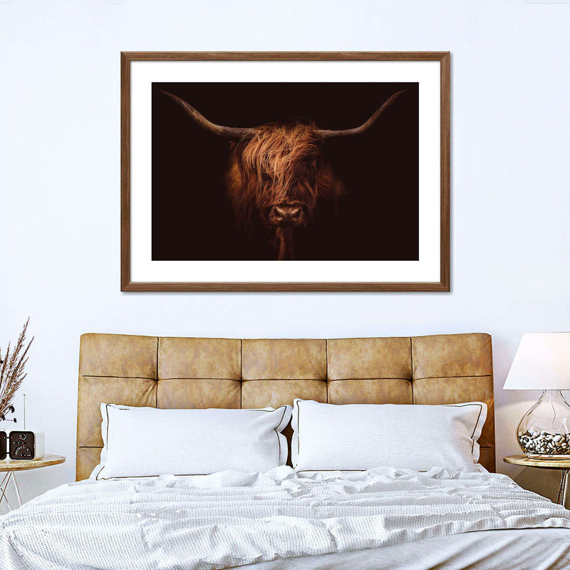 Handsome Highland Cow Wall Art