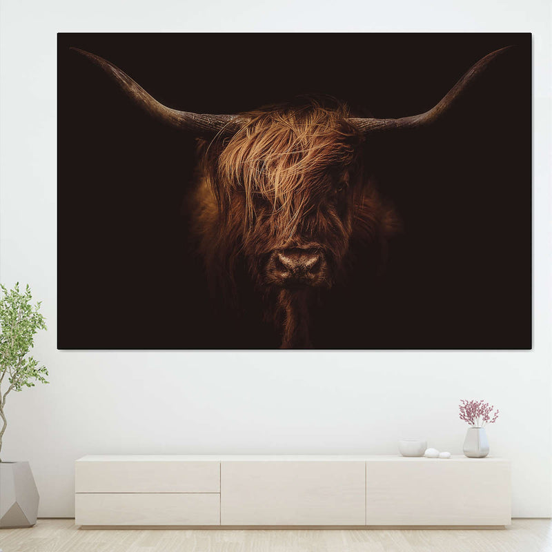 Handsome Highland Cow Wall Art