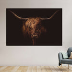 Handsome Highland Cow Wall Art