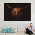 Handsome Highland Cow Wall Art