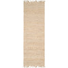 Vienne Bleached Jute Rug with Fringe