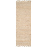 Vienne Bleached Jute Rug with Fringe