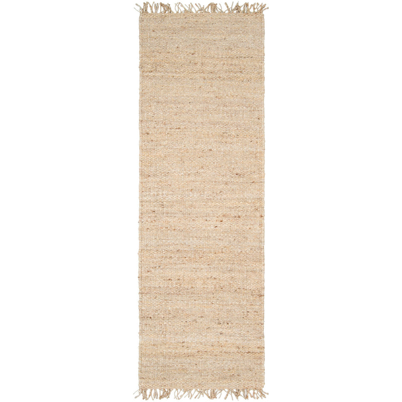 Vienne Bleached Jute Rug with Fringe