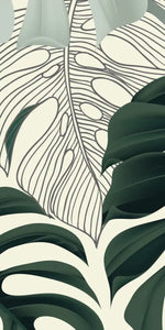 Jungle Monstera Leaves Wall Art