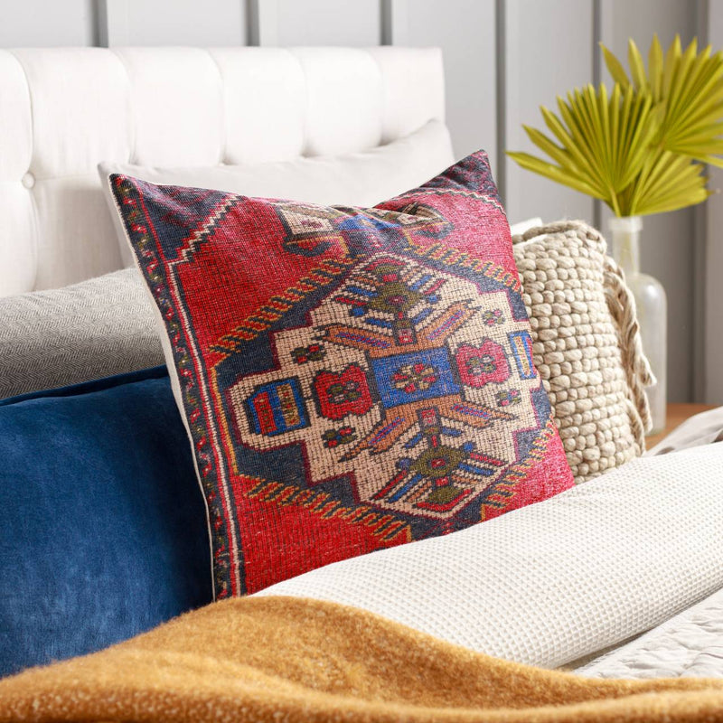 Fieberbrunn Bright Red Pillow Cover