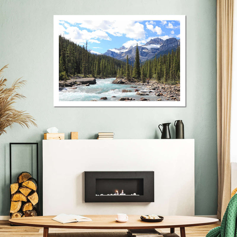 Rocky Mountains River Wall Art