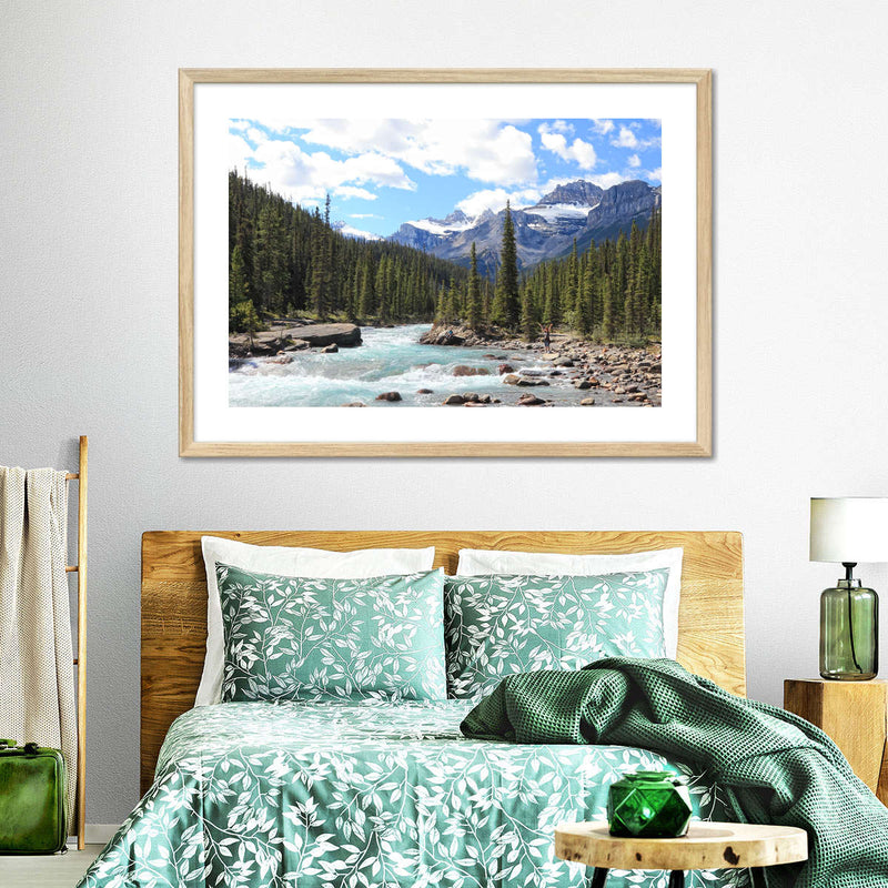 Rocky Mountains River Wall Art