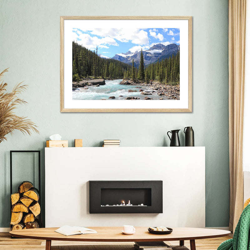 Rocky Mountains River Wall Art