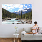 Rocky Mountains River Wall Art
