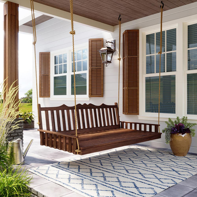 Keystone Amish Co. Twin York Red Cedar Swing Bed, Unfinished