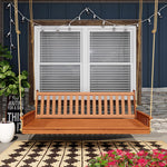 Keystone Amish Co. Twin Franklin Red Cedar Swing Bed, Cedar Stain