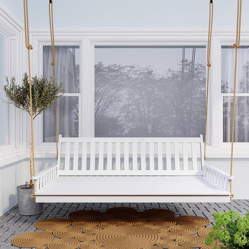 Keystone Amish Co. Twin Franklin Porch Swing Bed, Carribean Blue Paint