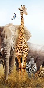 Kenyan Safari Animals Wall Art