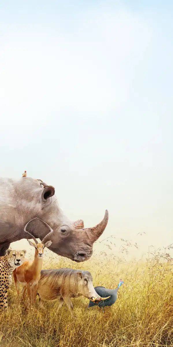 Kenyan Safari Animals Wall Art