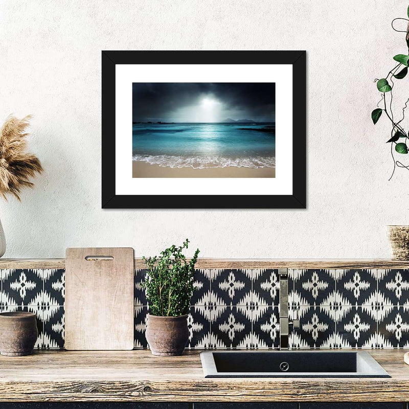 La Digue Island Evening Sky Wall Art