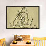 Woman Loving Dog Wall Art
