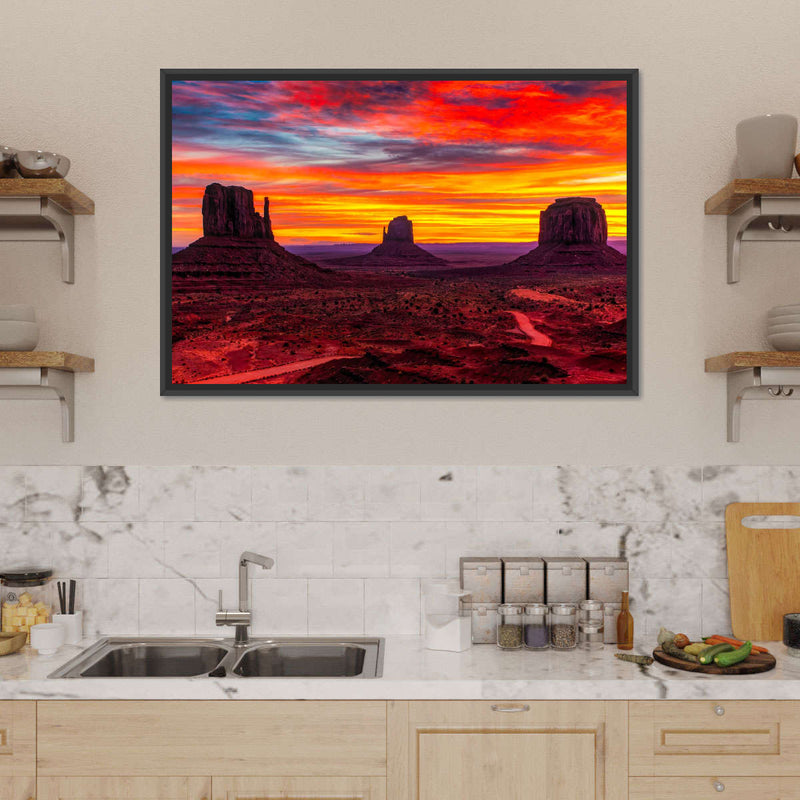 Monument Valley At Sunset Wall Art