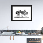 Zebras On The Move Wall Art