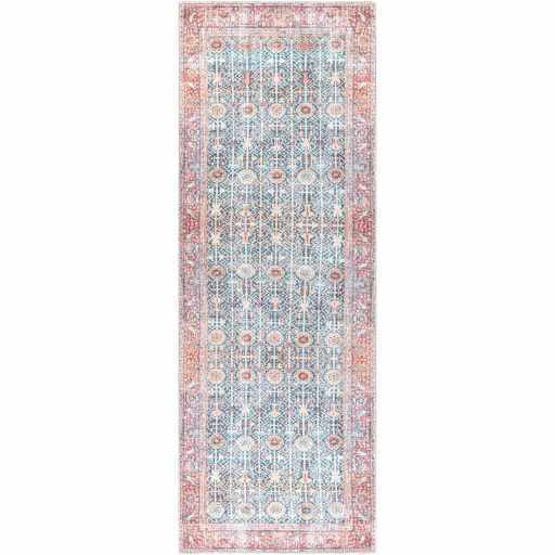 Rust Catadupa Distressed Washable Area Rug