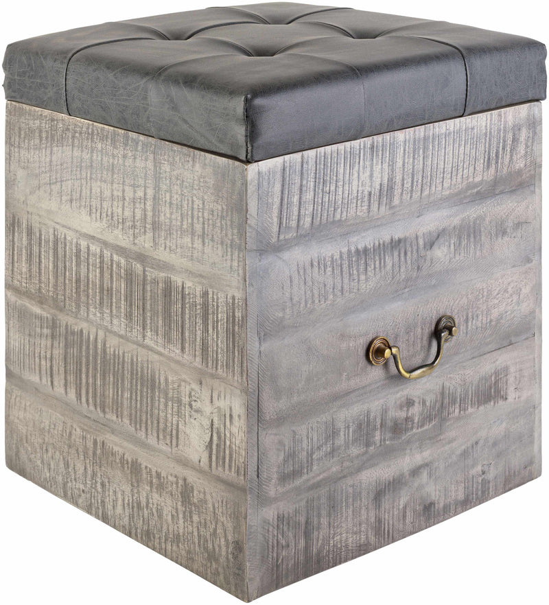 Niederthalheim Charcoal Ottoman