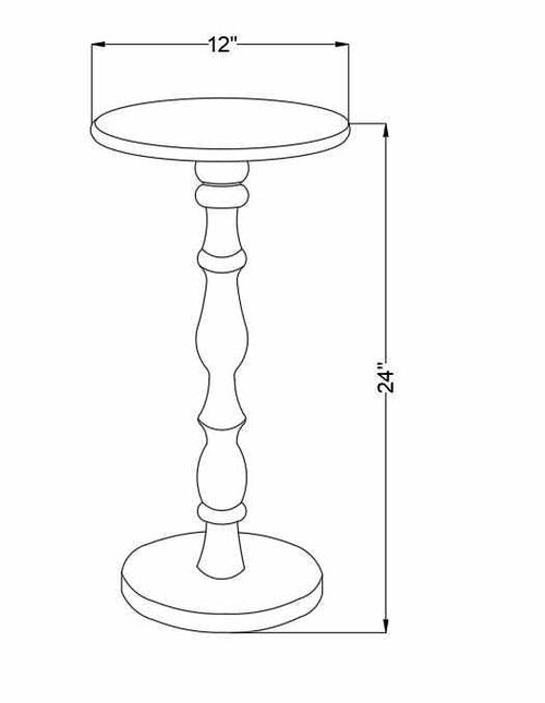 Kolosovka Dark Wood End Table